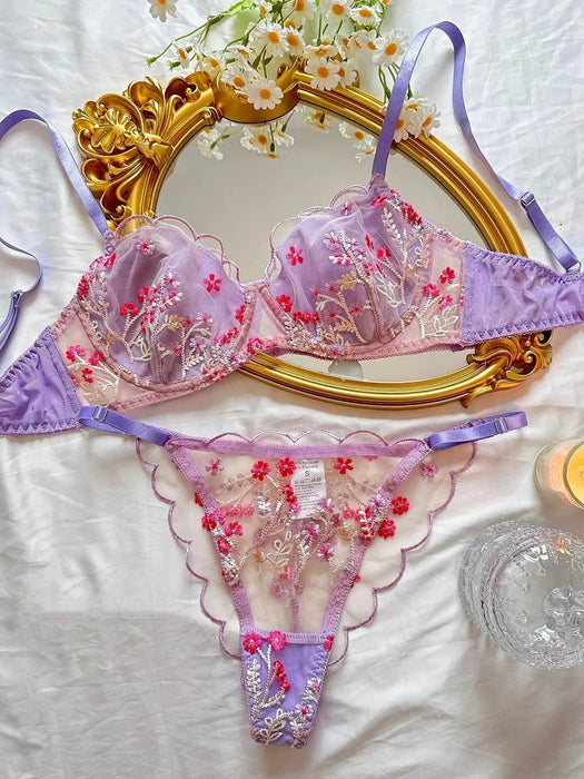 Heather's Floral Lingerie